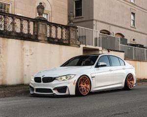 2019 BMW M3 Sedan Alpine White on ADV.1 Wheels (ADV8R TRACK SPEC CS)